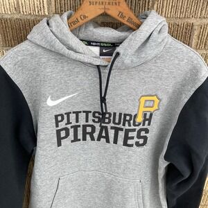 Pittsburgh Pirates Nike Baseball BSBL Mens Medium On Field Hoodie EUC '16 Season
